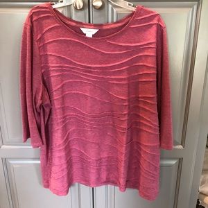 Women’s 3/4 sleeve dressy top.